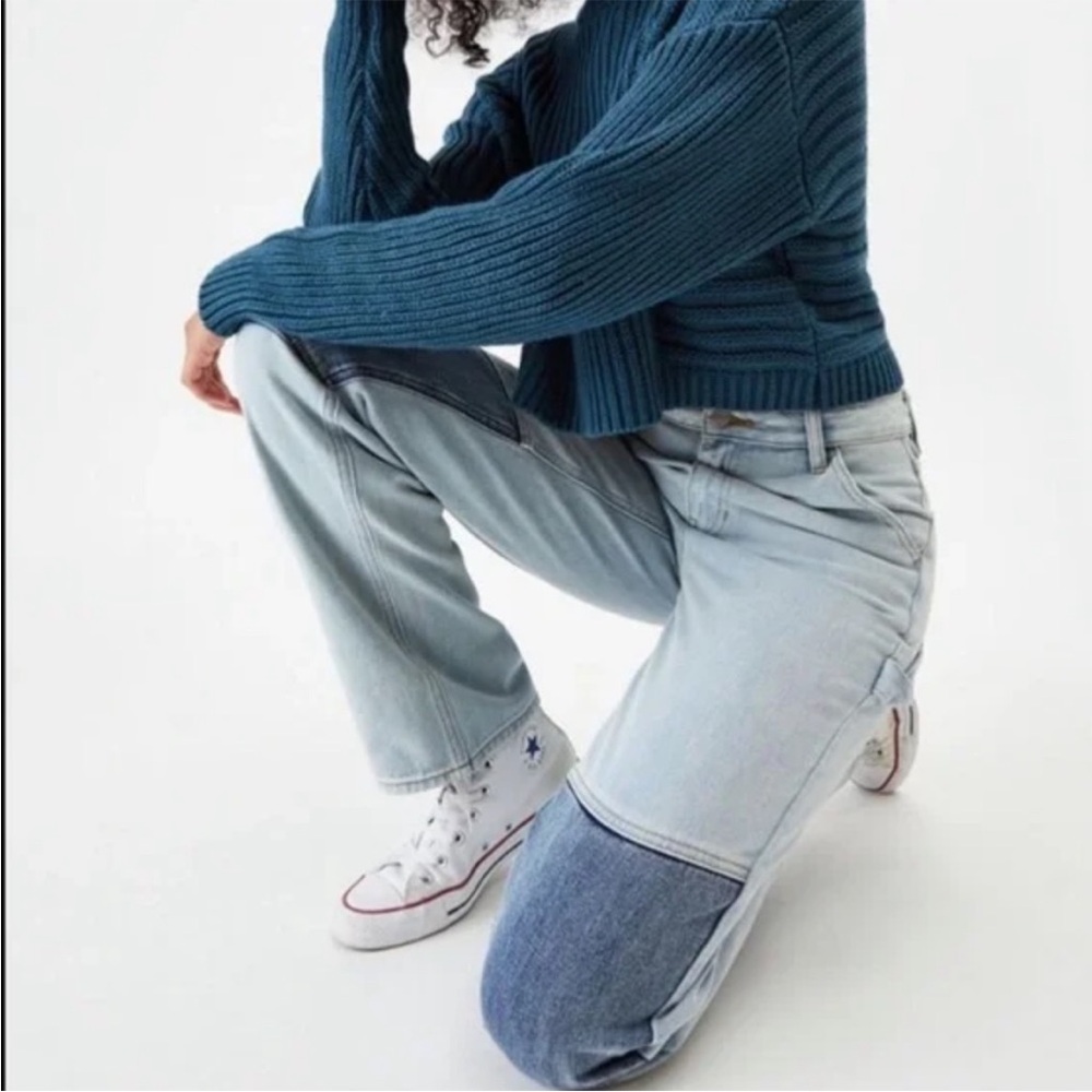 Pac Sun Patchwork Carpenter Jeans 27 - image 2